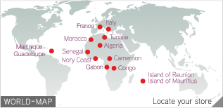 Carte des zones d'implantaion de MIM